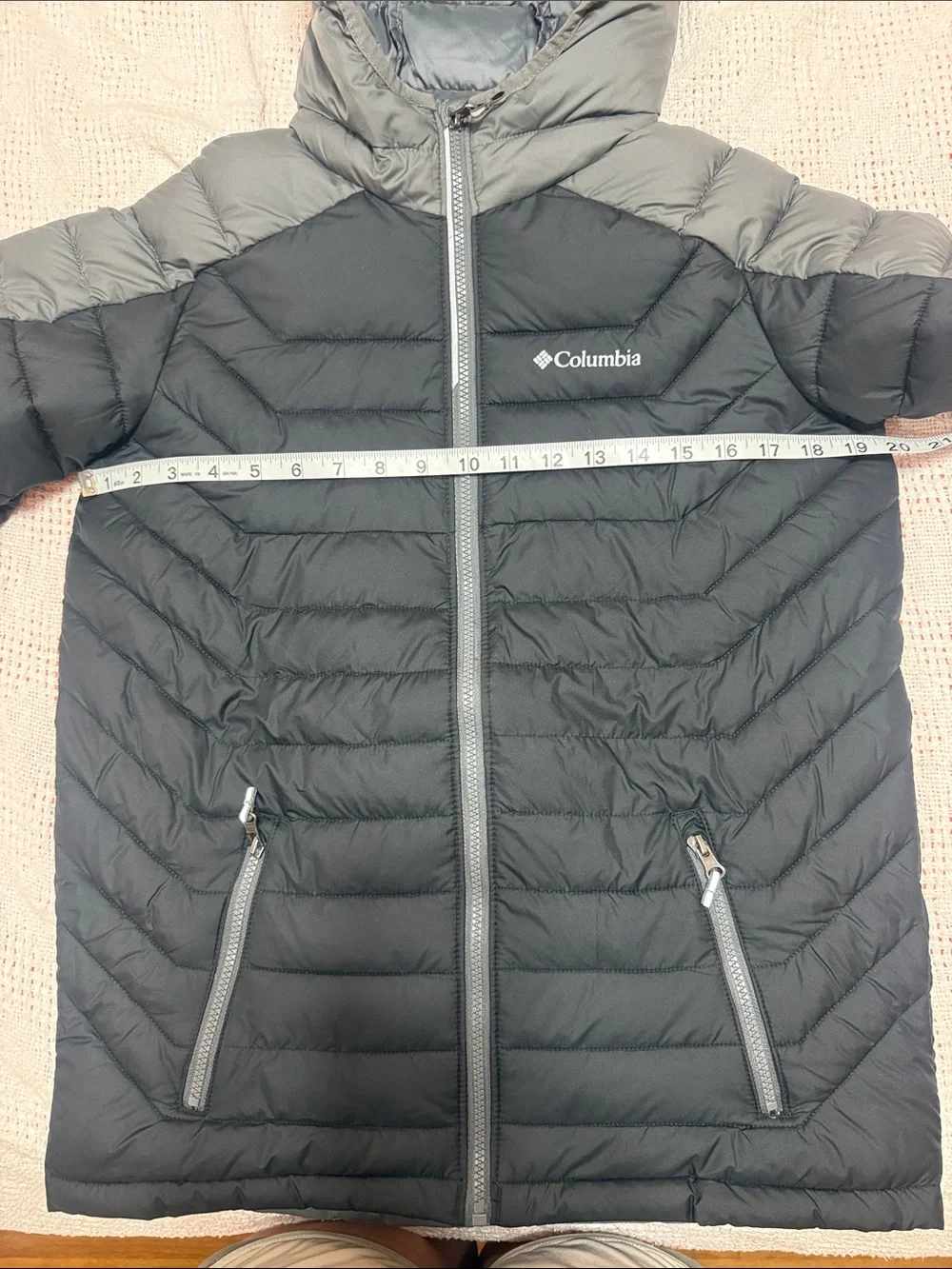 Columbia Boys Black & Gray Two-Tone Packable Puffer Jacket